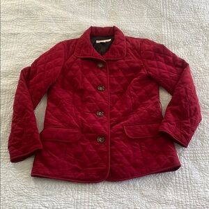 Geoffrey Beene Red Quilted Puffer Jacket
